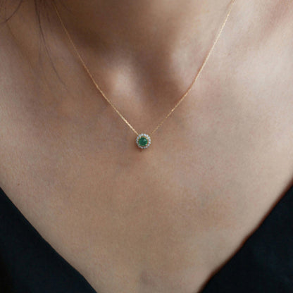 Daisy Necklace For Women In Golden 925 Sterling Silver Featuring Zircon Inlay