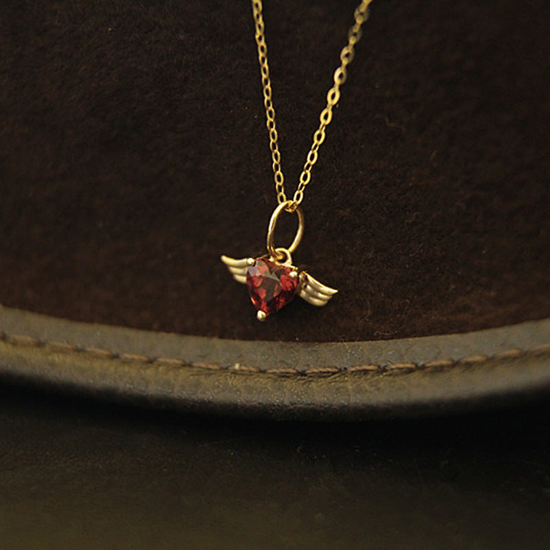 Wings Necklace For Women In Golden 925 Sterling Silver