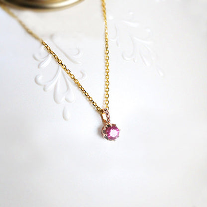 For Gem 925 Sterling Silver Necklace With 14K Real Gold Plated Finish In Golden