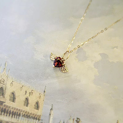 Wings Necklace For Women In Golden 925 Sterling Silver