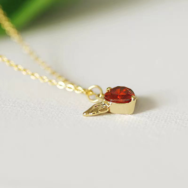 Wings Necklace For Women In Golden 925 Sterling Silver
