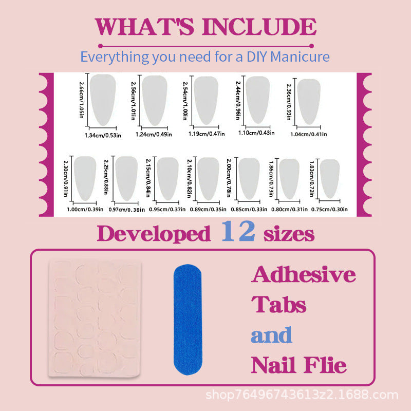 French Style Bow Tie Nail Tips For Elegant Manicure