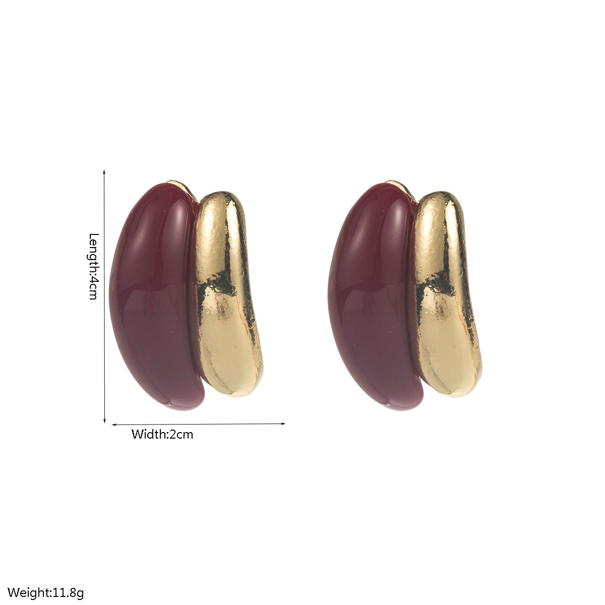 Water Droplets Earrings For Women In Black Alloy Featuring Elegant Design