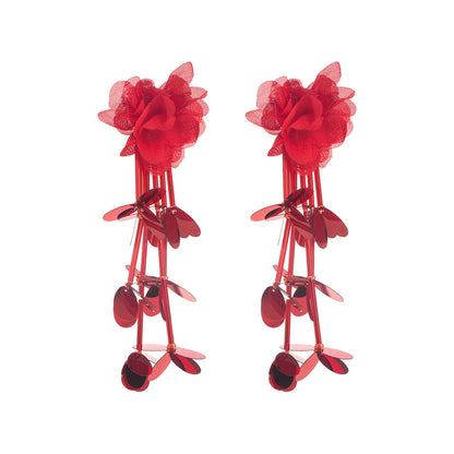 New Style Alloy Flowers Earrings For Women, Available In Elegant Colour