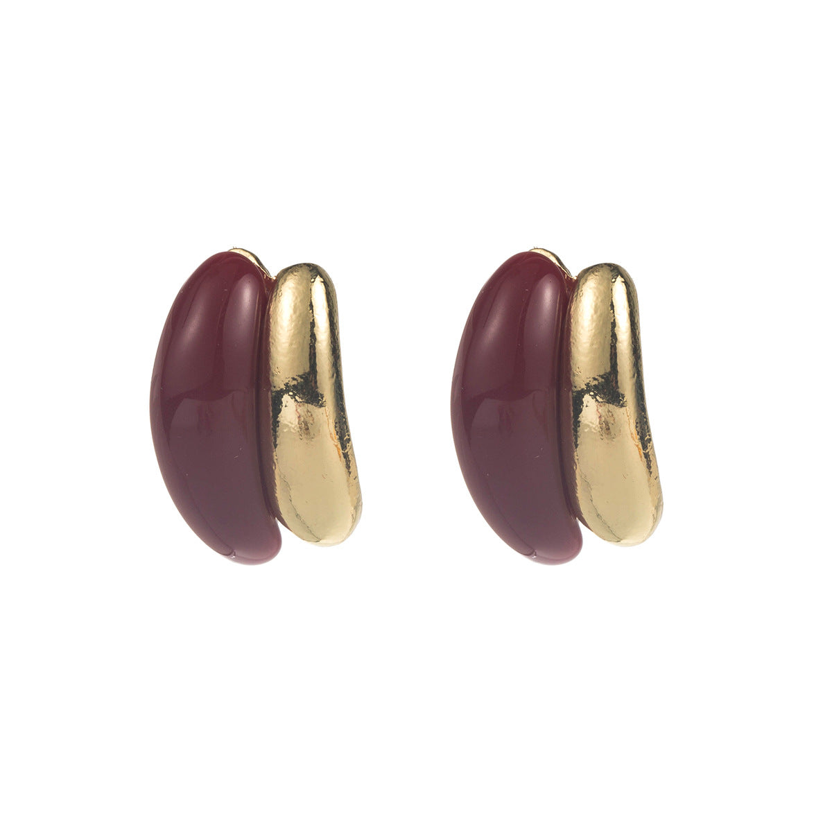Water Droplets Earrings For Women In Black Alloy Featuring Elegant Design