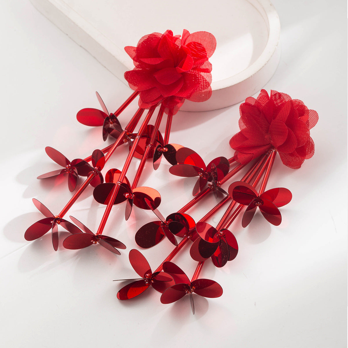 New Style Alloy Flowers Earrings For Women, Available In Elegant Colour