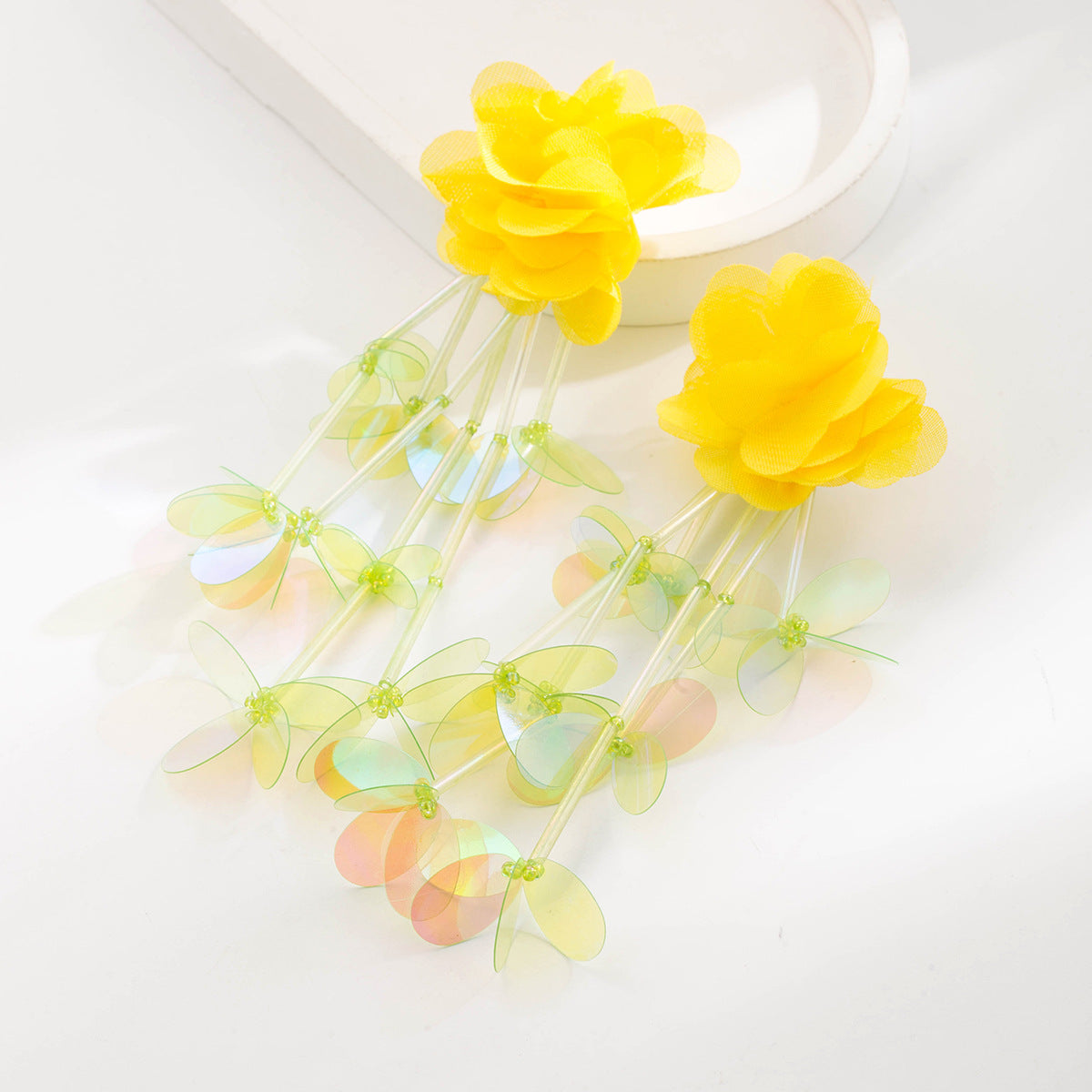 New Style Alloy Flowers Earrings For Women, Available In Elegant Colour