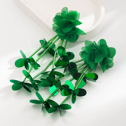 New Style Alloy Flowers Earrings For Women, Available In Elegant Colour
