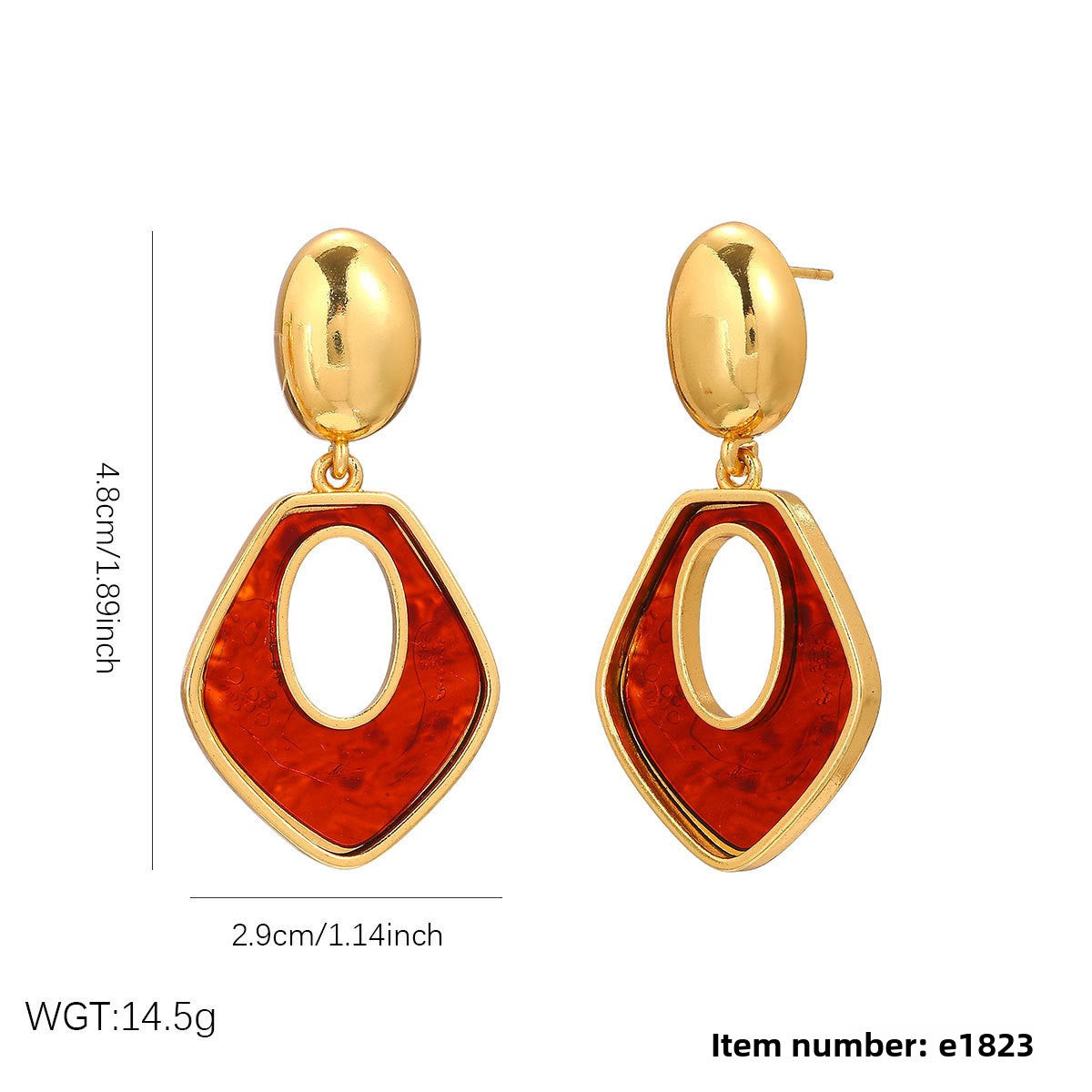 Geometric Drop Earrings For Women In Steel Color, Made Of Durable 304 Stainless Steel