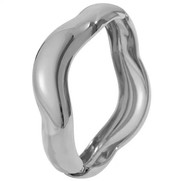 Steel Color Corrugated Glossy Bracelet