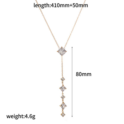 Round Necklace For Women In 304 Stainless Steel With 18K Real Gold Plated Finish Featuring Artificial Rhinestones And Cable Chain