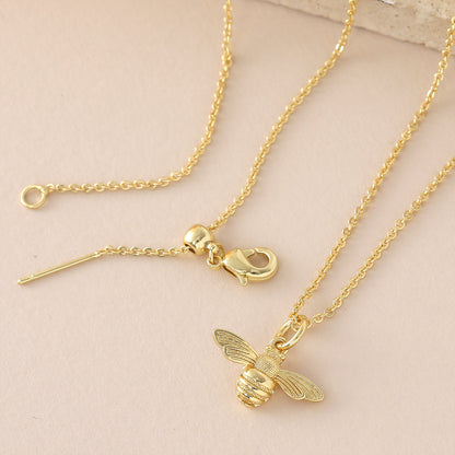 Waterproof Non Tarnish Copper Animal Pendant Necklace For Women With 18K Real Gold Plated Cable Chain