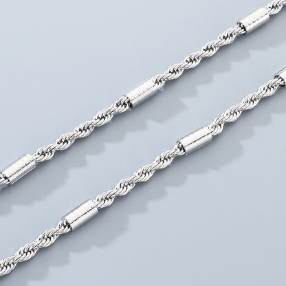Geometric 304 Stainless Steel Chain With 18K Real Gold Plated PVD Coated Electroplated Finish And 0.03µm Thickness, 1 Piece