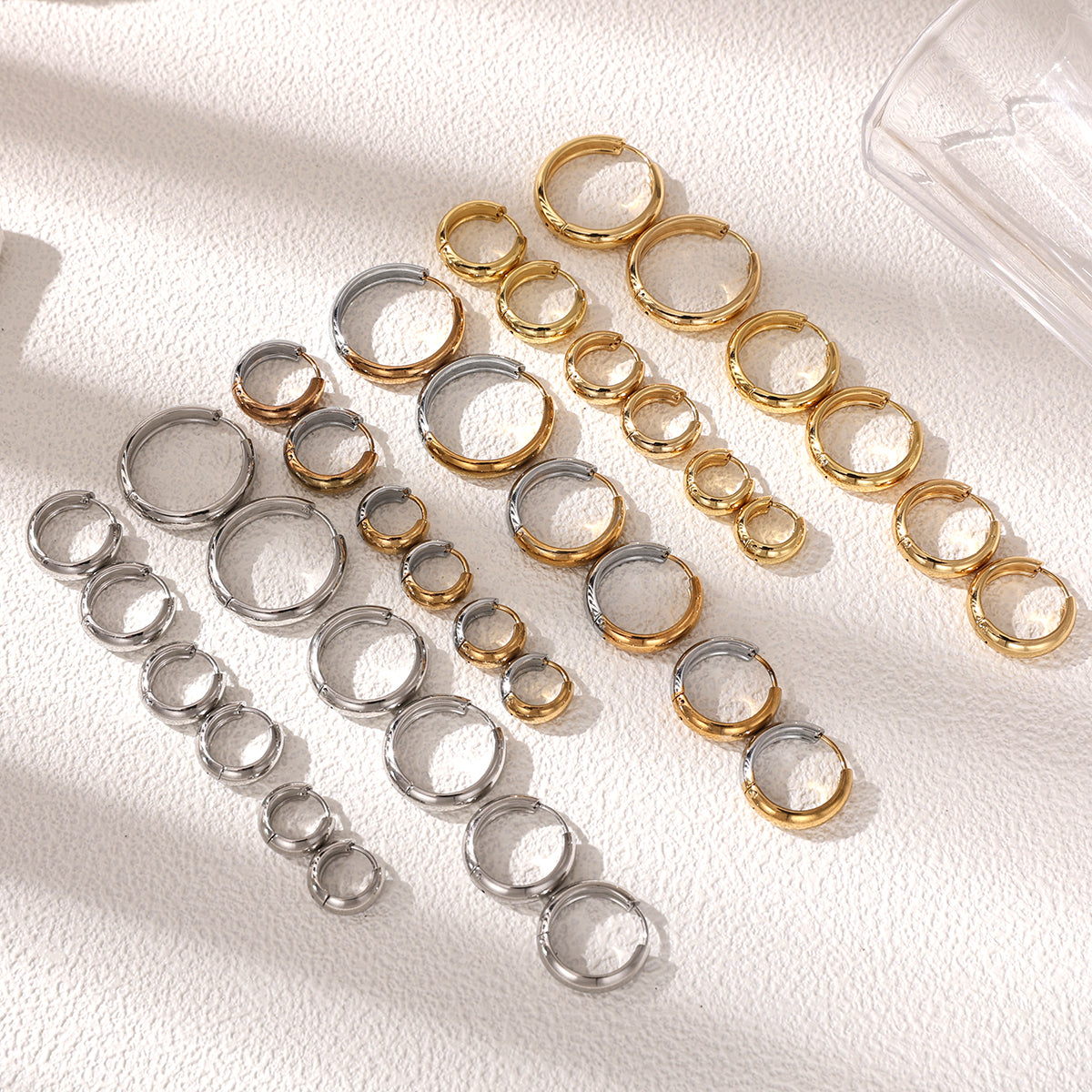Geometric Earrings For Women Featuring Electroplated 304 Stainless Steel With 18K Real Gold Plated And PVD Coated Finish