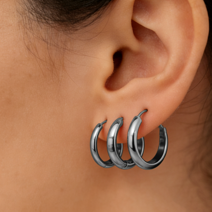 Geometric Earrings For Women Featuring Electroplated 304 Stainless Steel With 18K Real Gold Plated And PVD Coated Finish