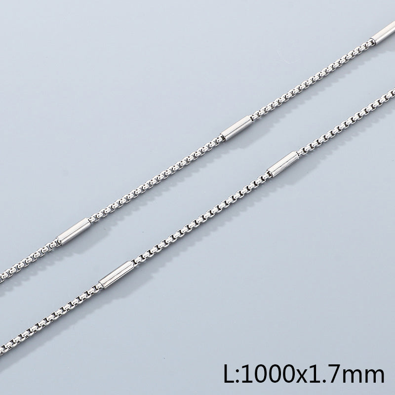 Geometric 304 Stainless Steel Chain With 18K Real Gold Plated PVD Coated Electroplated Finish And 0.03µm Thickness, 1 Piece