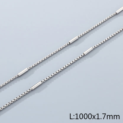 Geometric 304 Stainless Steel Chain With 18K Real Gold Plated PVD Coated Electroplated Finish And 0.03µm Thickness, 1 Piece