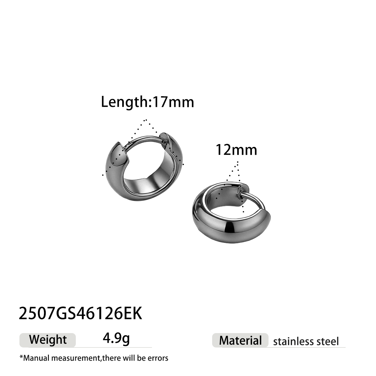 Geometric Earrings For Women Featuring Electroplated 304 Stainless Steel With 18K Real Gold Plated And PVD Coated Finish