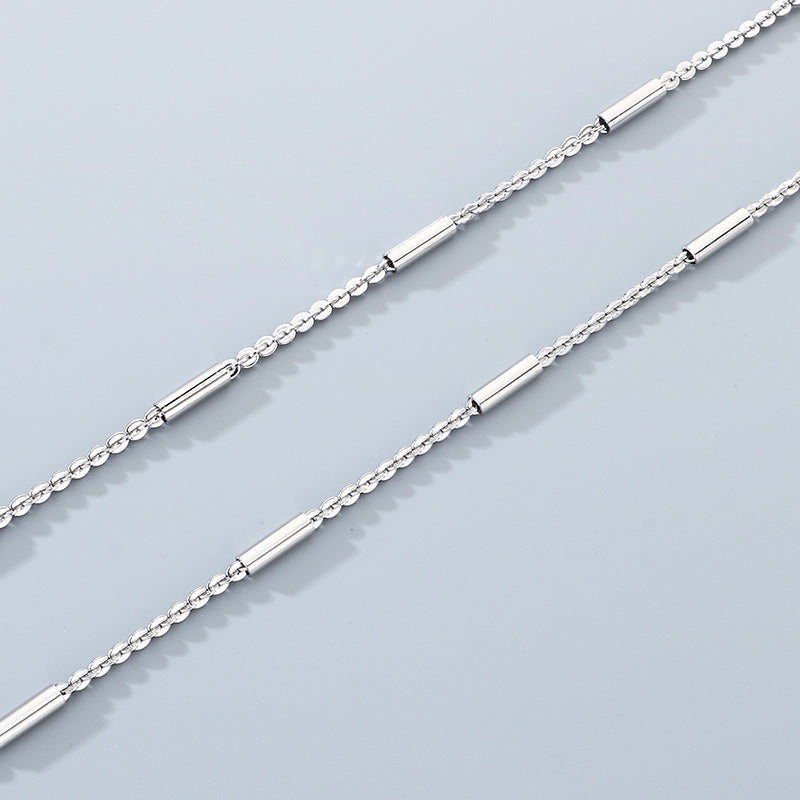 Geometric 304 Stainless Steel Chain With 18K Real Gold Plated PVD Coated Electroplated Finish And 0.03µm Thickness, 1 Piece