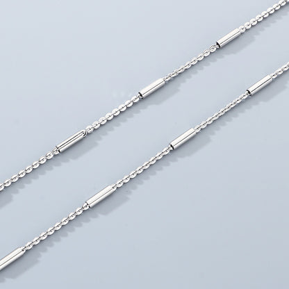 Geometric 304 Stainless Steel Chain With 18K Real Gold Plated PVD Coated Electroplated Finish And 0.03µm Thickness, 1 Piece