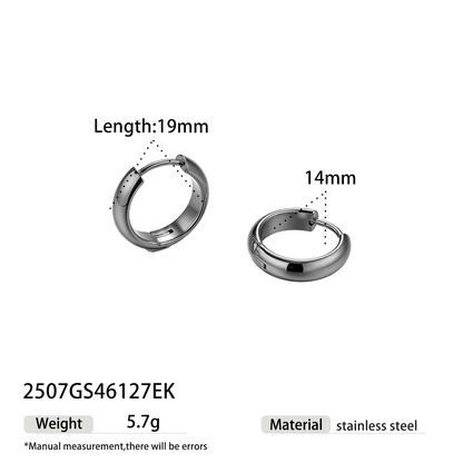 Geometric Earrings For Women Featuring Electroplated 304 Stainless Steel With 18K Real Gold Plated And PVD Coated Finish
