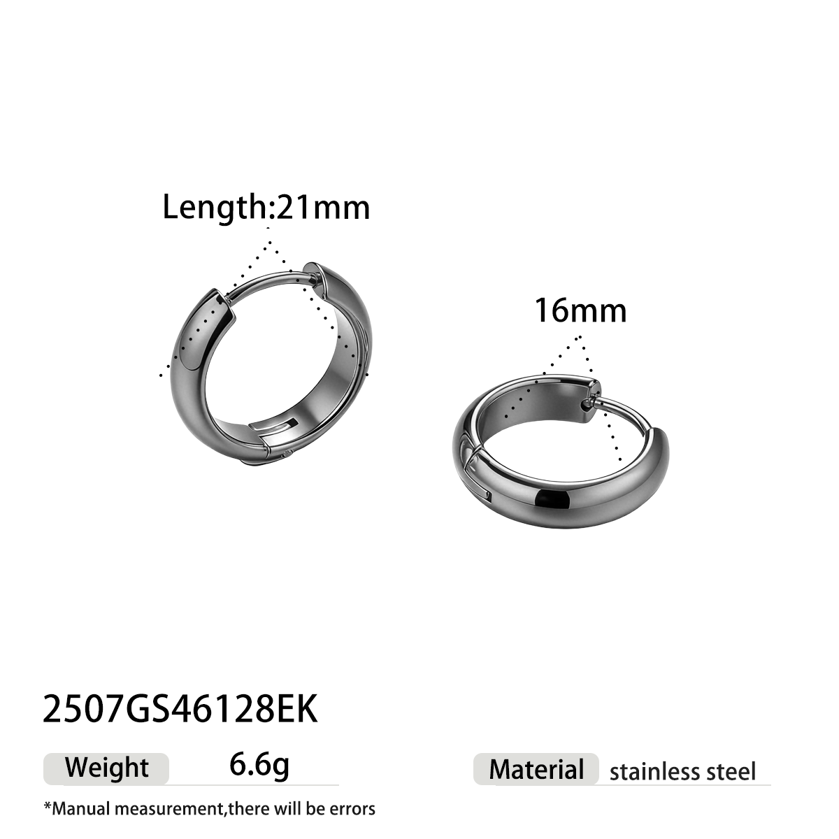 Geometric Earrings For Women Featuring Electroplated 304 Stainless Steel With 18K Real Gold Plated And PVD Coated Finish
