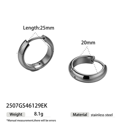 Geometric Earrings For Women Featuring Electroplated 304 Stainless Steel With 18K Real Gold Plated And PVD Coated Finish