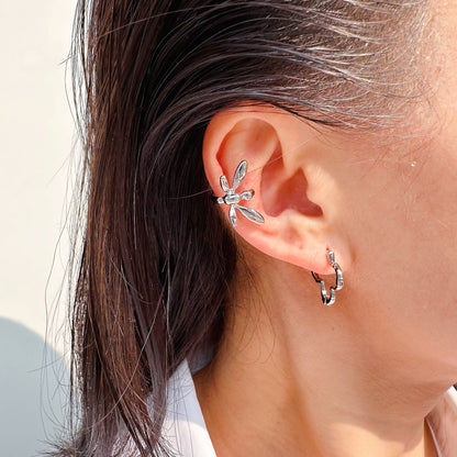 Classic Golden Brass Geometric Earrings For Women With Three-dimensional Design, Perfect For Casual Wear