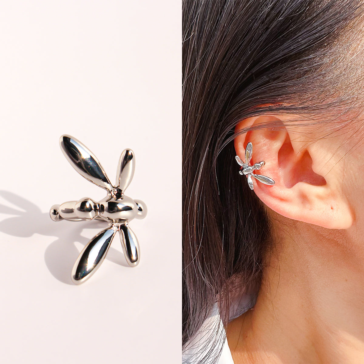 Classic Golden Brass Geometric Earrings For Women With Three-dimensional Design, Perfect For Casual Wear