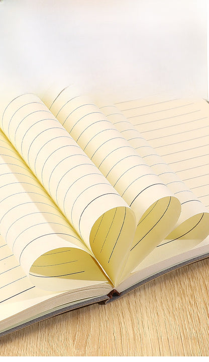 Solid Color Business Notebook With Artificial Leather Cover, Durable And Professional
