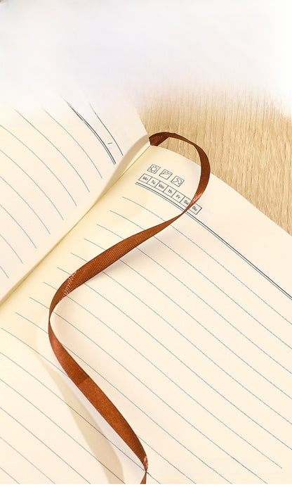 Solid Color Business Notebook With Artificial Leather Cover, Durable And Professional