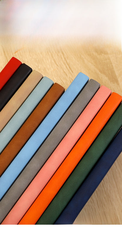 Solid Color Business Notebook With Artificial Leather Cover, Durable And Professional