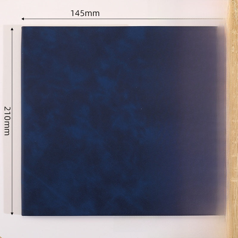 Solid Color Business Notebook With Artificial Leather Cover, Durable And Professional