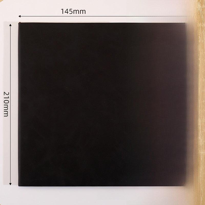 Solid Color Business Notebook With Artificial Leather Cover, Durable And Professional