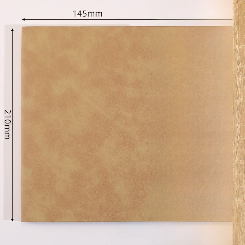 Solid Color Business Notebook With Artificial Leather Cover, Durable And Professional