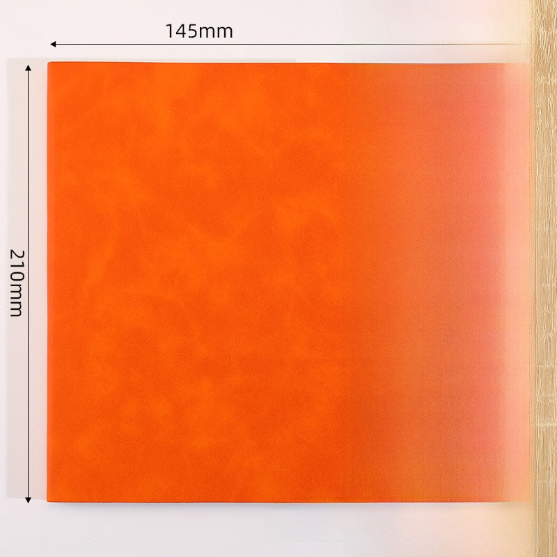 Solid Color Business Notebook With Artificial Leather Cover, Durable And Professional