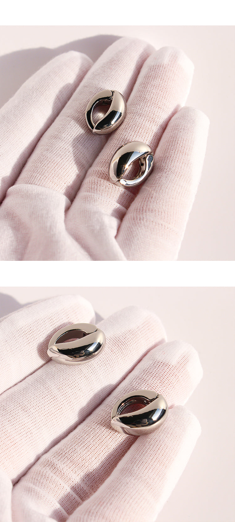 Classic Golden Brass Geometric Earrings For Women With Three-dimensional Craft, Perfect For Casual Wear