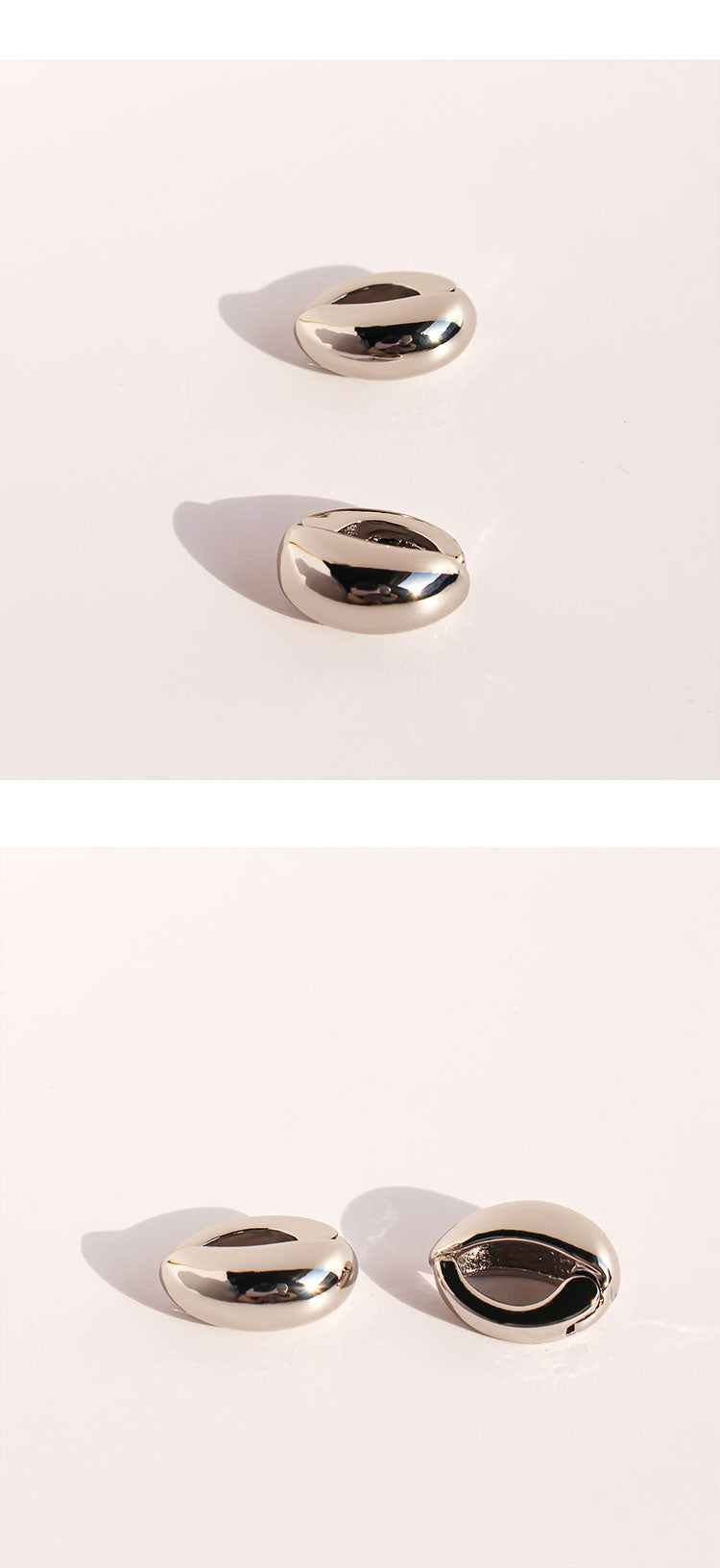 Classic Golden Brass Geometric Earrings For Women With Three-dimensional Craft, Perfect For Casual Wear