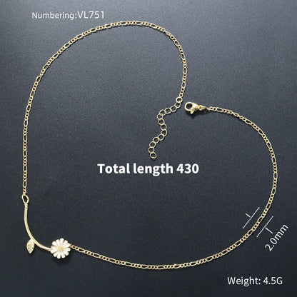 Sweet Flowers Jewelry Set For Birthday Featuring Copper Material With 18K Real Gold Plated Finish And O Chain Type