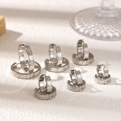 Geometric Earrings For Women Featuring Electroplated 304 Stainless Steel With 18K Real Gold PVD Coating