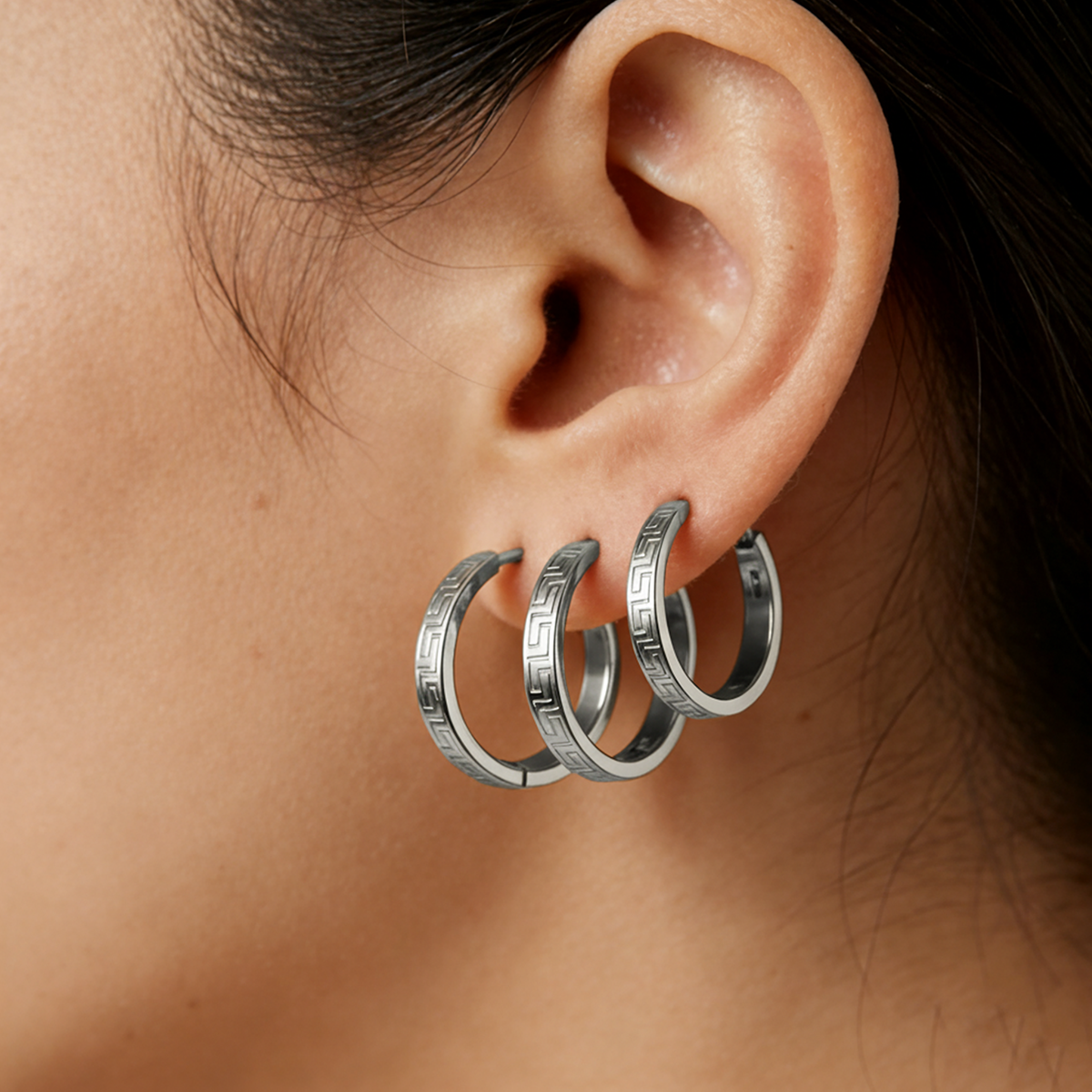Geometric Earrings For Women Featuring Electroplated 304 Stainless Steel With 18K Real Gold PVD Coating