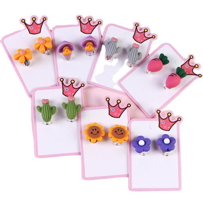 Cartoon Ear Cuffs For Kids In Colorful Plastic Featuring Fun Cartoon Style Design