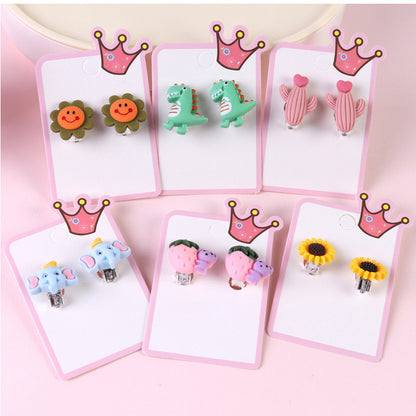 Cartoon Ear Cuffs For Kids In Colorful Plastic Featuring Fun Cartoon Style Design