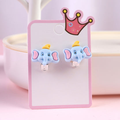 Cartoon Ear Cuffs For Kids In Colorful Plastic Featuring Fun Cartoon Style Design