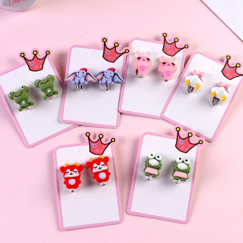 Cartoon Ear Cuffs For Kids In Colorful Plastic Featuring Fun Cartoon Style Design