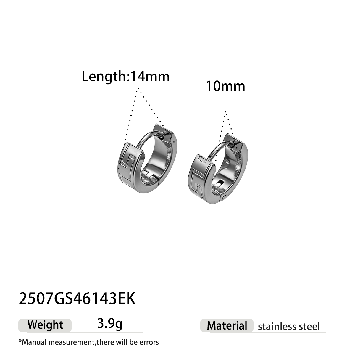 Geometric Earrings For Women Featuring Electroplated 304 Stainless Steel With 18K Real Gold PVD Coating