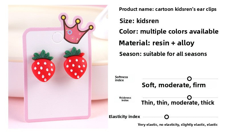 Cartoon Ear Cuffs For Kids In Colorful Plastic Featuring Fun Cartoon Style Design