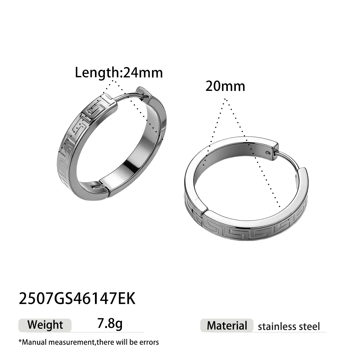 Geometric Earrings For Women Featuring Electroplated 304 Stainless Steel With 18K Real Gold PVD Coating