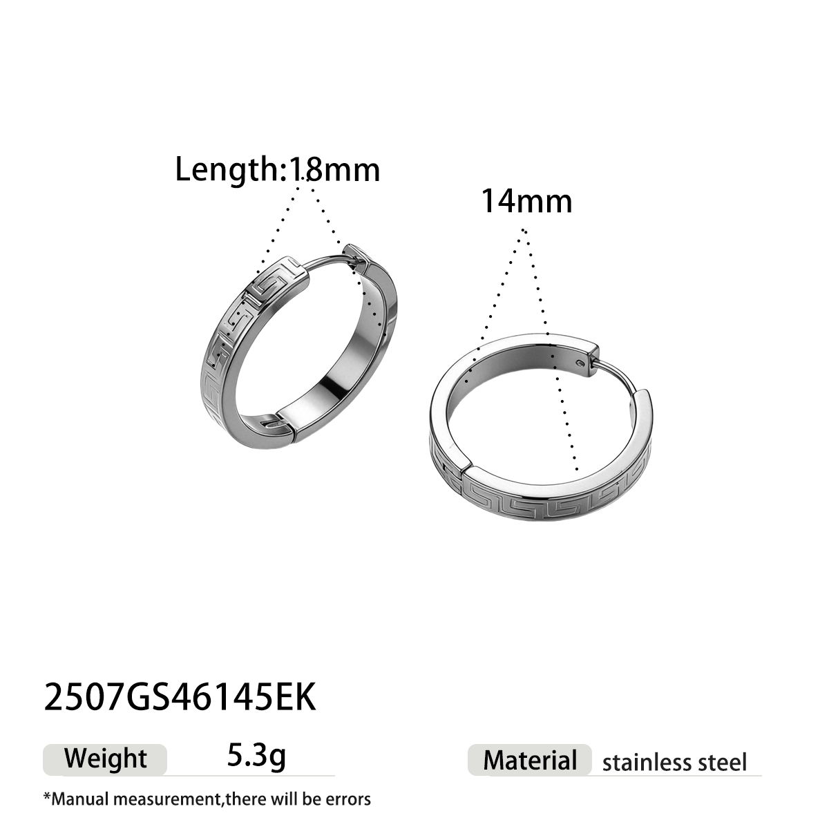 Geometric Earrings For Women Featuring Electroplated 304 Stainless Steel With 18K Real Gold PVD Coating