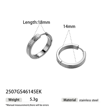Geometric Earrings For Women Featuring Electroplated 304 Stainless Steel With 18K Real Gold PVD Coating